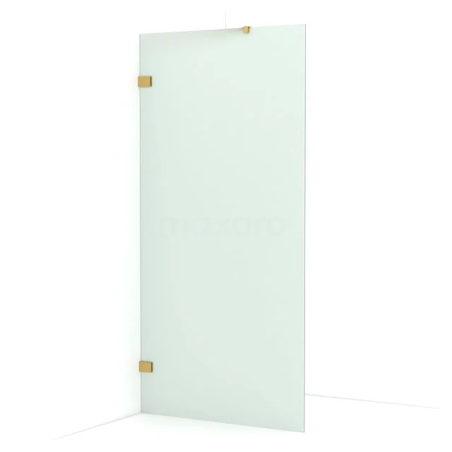 Diamond begehbare Dusche | 90 cm Gold  Feste Wand IDA09227GG