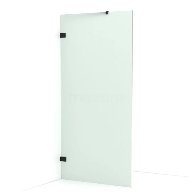 Begehbare Dusche Diamant 90cm Mattes Sicherheitsglas Matt Schwarz IDA09227MB Begehbare Dusche Diamant 90cm Mattes Sicherheitsglas Matt Schwarz IDA09227MB