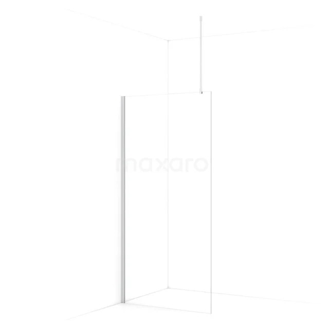 Begehbare Dusche Diamond 90cm aus klarem Sicherheitsglas Chrom IDA09710C