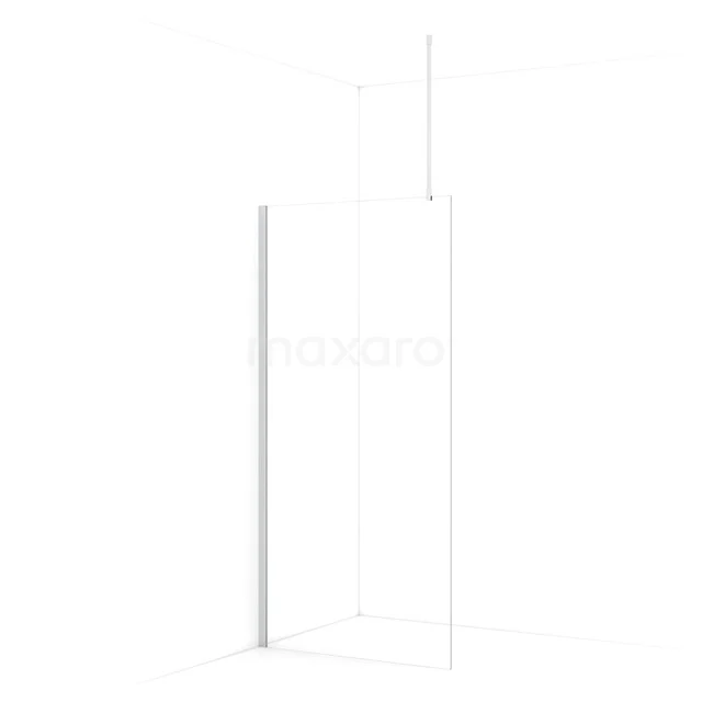Diamond Walk-in shower | 100 cm Chrome Clear glass Fixed wall IDA10710C