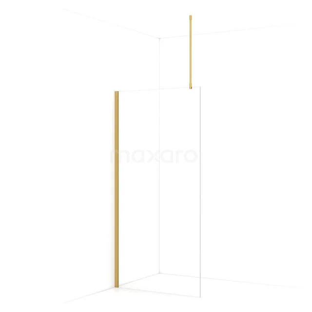 Diamond begehbare Dusche | 100 cm Gold Feste Wand IDA10710GGN Diamond begehbare Dusche | 100 cm Gold Feste Wand IDA10710GGN