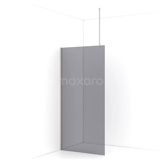 Diamond begehbare Dusche | 100 cm Edelstahl  Feste Wand IDA10711BR