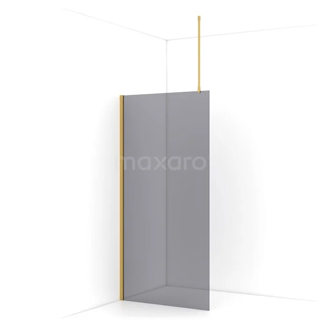 Diamond begehbare Dusche | 100 cm Gold  Feste Wand IDA10711GGN