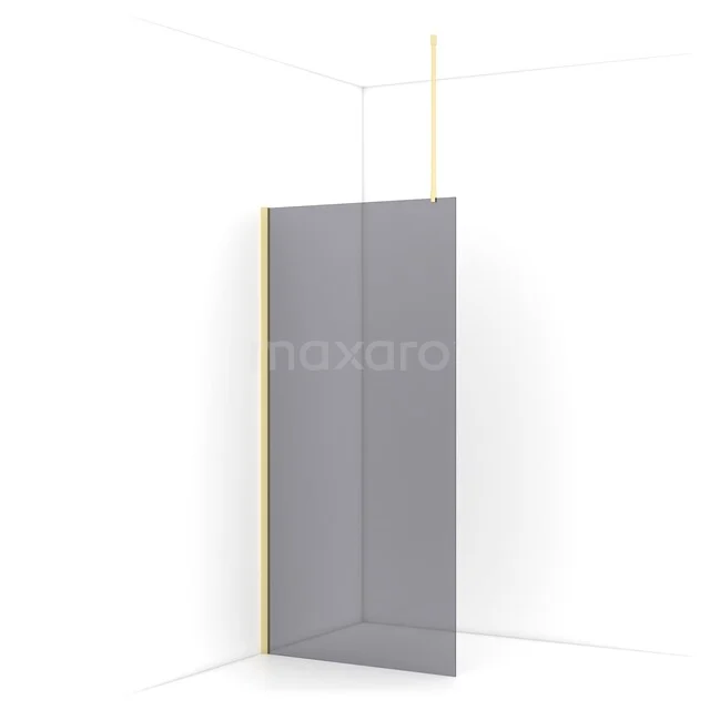 Diamond begehbare Dusche | 100 cm Helles Gold  Feste Wand IDA10711LG