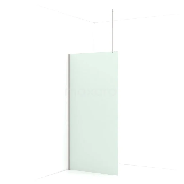 Diamond Walk-in shower | 90 cm Stainless steel Frosted glass Fixed wall IDA09717BR