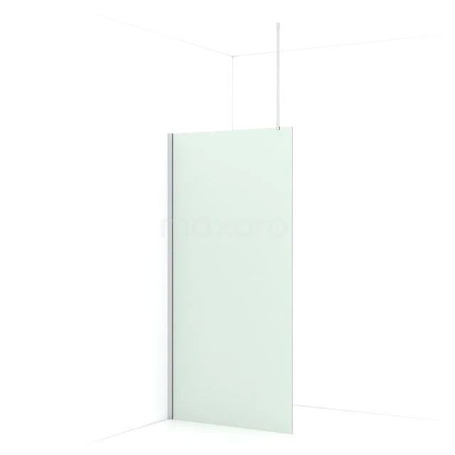 Diamond Walk-in shower | 90 cm Chrome Frosted glass Fixed wall IDA09717C