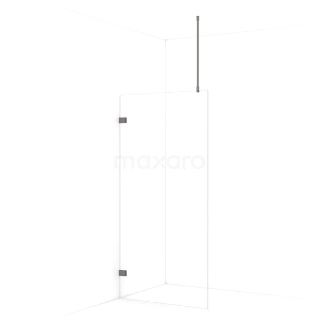 Begehbare Dusche Diamant 100cm Klares Sicherheitsglas Schwarzes Metall IDA10720ZM Begehbare Dusche Diamant 100cm Klares Sicherheitsglas Schwarzes Metall IDA10720ZM