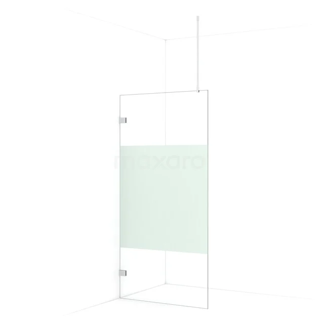 Diamond begehbare Dusche | 90 cm Chrom  Feste Wand IDA09723C