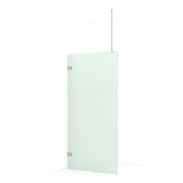 Diamond Walk-in shower | 100 cm Stainless steel Frosted glass Fixed wall IDA10727BR