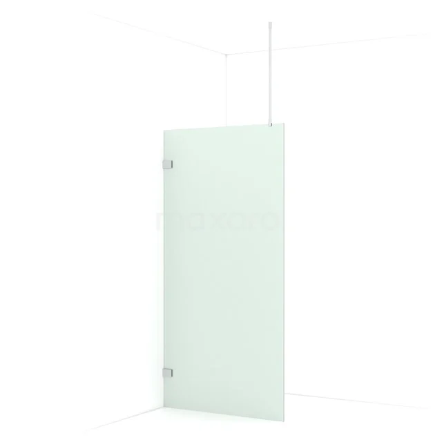 Diamond Walk-in shower | 100 cm Chrome Frosted glass Fixed wall IDA10727C