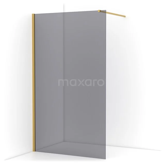 Diamond begehbare Dusche | 120 cm Gold  Feste Wand IDA12111GGN