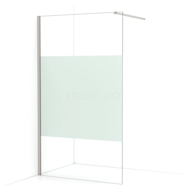 Diamond begehbare Dusche | 120 cm Edelstahl  Feste Wand IDA12113BR