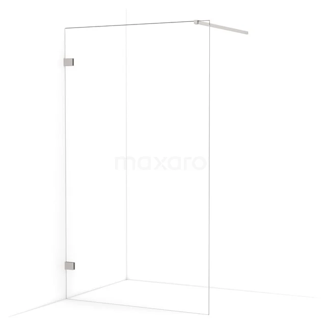 Diamond Walk-in shower | 110 cm Stainless steel Clear glass Fixed wall IDA11120BR