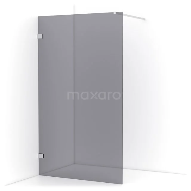 Diamond Walk-in shower | 110 cm Chrome Smoke glass Fixed wall IDA11121C