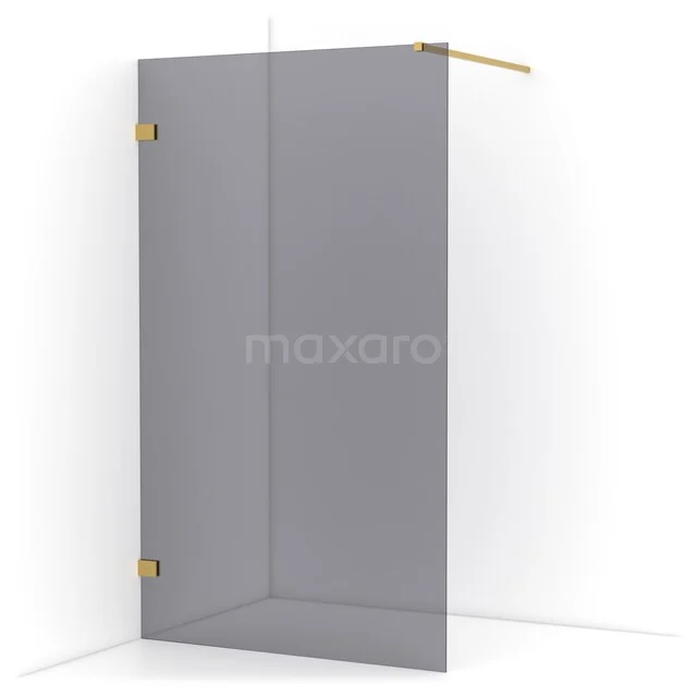 Diamond begehbare Dusche | 110 cm Gold  Feste Wand IDA11121GG