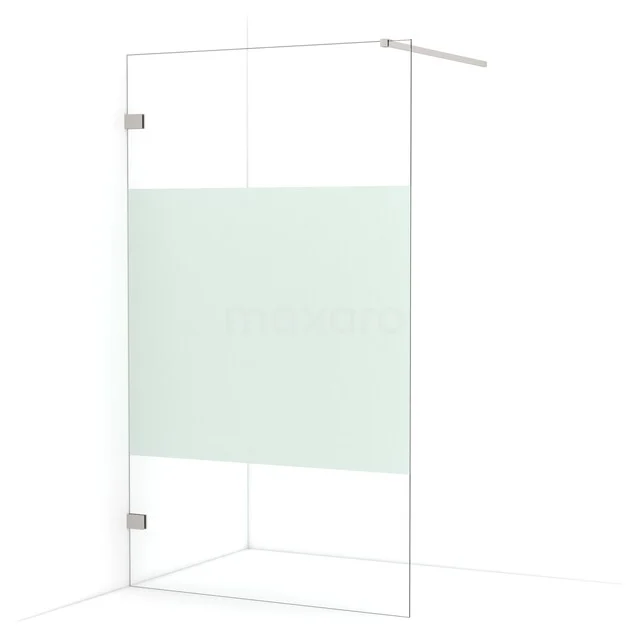 Diamond begehbare Dusche | 110 cm Edelstahl  Feste Wand IDA11123BR