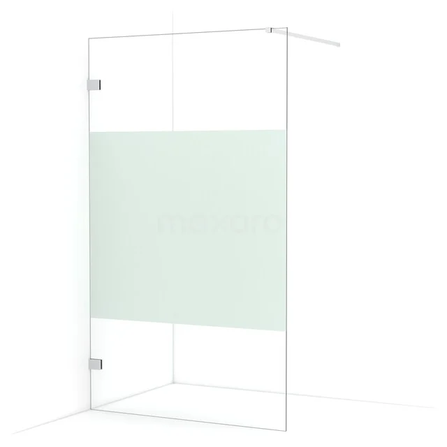 Begehbare Dusche Diamond 110cm aus klarem Sicherheitsglas mit mattem Streifen Chrom IDA11123C Begehbare Dusche Diamond 110cm aus klarem Sicherheitsglas mit mattem Streifen Chrom IDA11123C