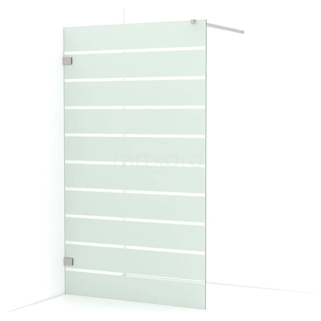 Diamond begehbare Dusche | 120 cm Edelstahl  Feste Wand IDA12126BR