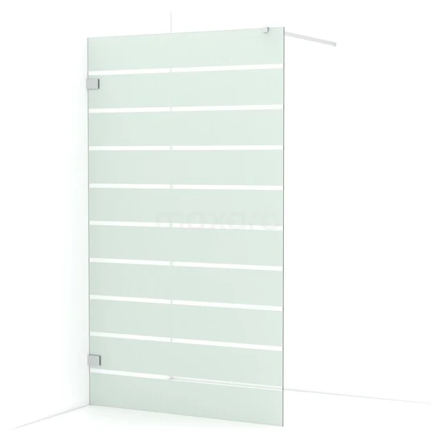 Diamond begehbare Dusche | 120 cm Chrom  Feste Wand IDA12126C