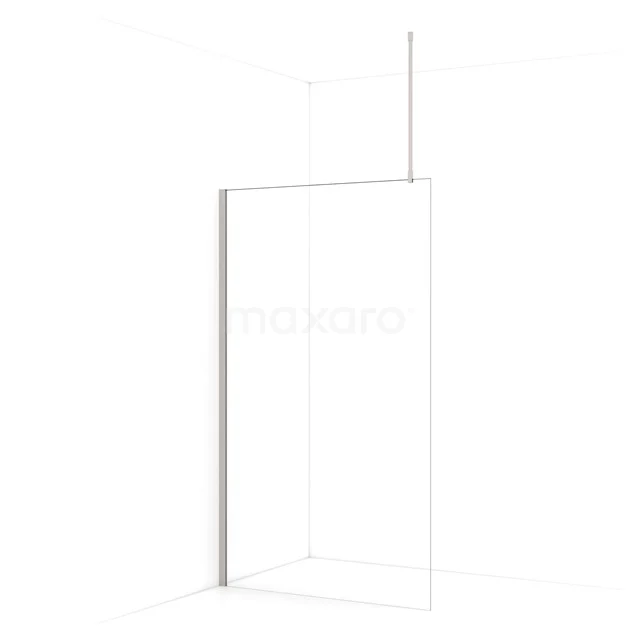 Diamond Walk-in shower | 120 cm Stainless steel Clear glass Fixed wall IDA12710BR