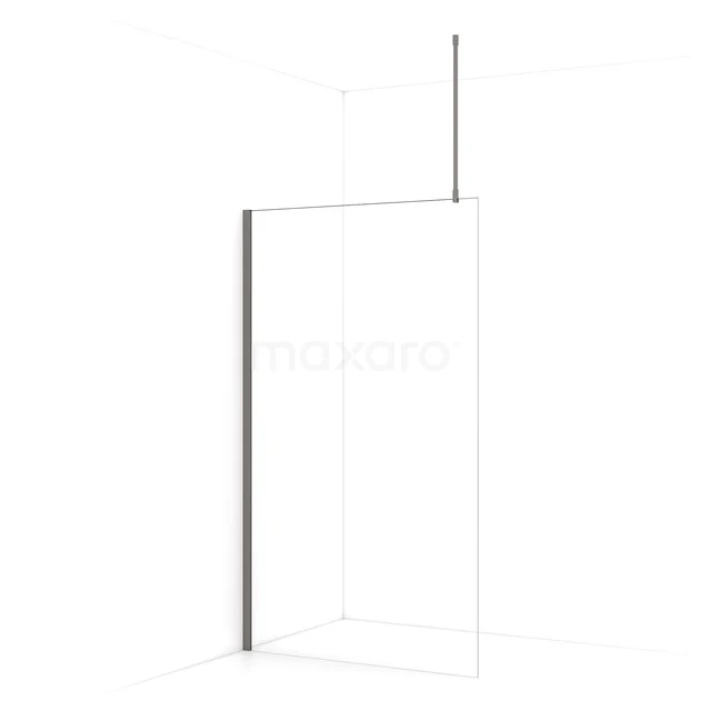 Begehbare Dusche Diamant 110cm Klares Sicherheitsglas Schwarzes Metall IDA11710ZMN Begehbare Dusche Diamant 110cm Klares Sicherheitsglas Schwarzes Metall IDA11710ZMN