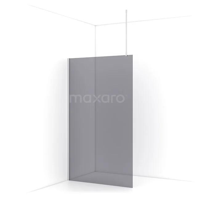 Diamond Walk-in shower | 110 cm Chrome Smoke glass Fixed wall IDA11711C