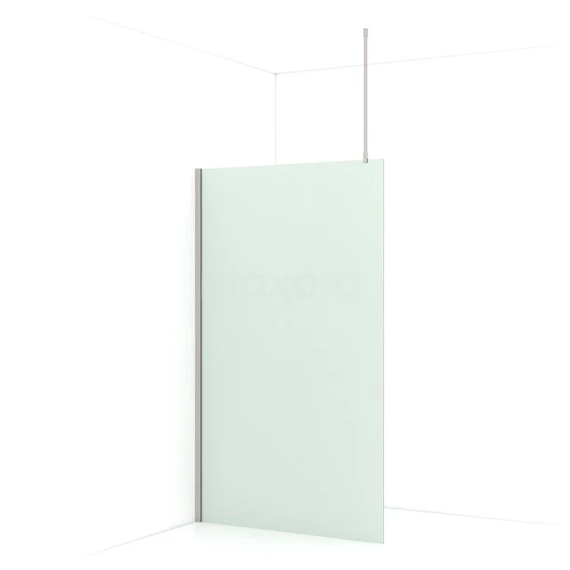Diamond Walk-in shower | 120 cm Stainless steel Frosted glass Fixed wall IDA12717BR