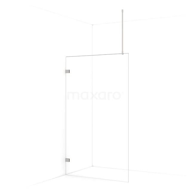 Diamond Walk-in shower | 110 cm Stainless steel Clear glass Fixed wall IDA11720BR