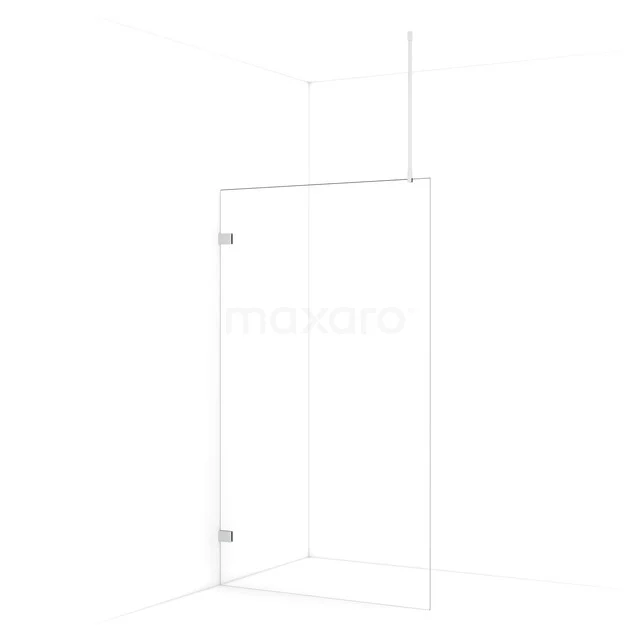 Diamond begehbare Dusche | 110 cm Chrom  Feste Wand IDA11720C