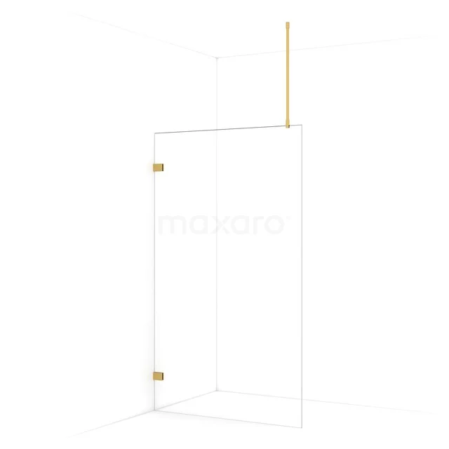 Diamond begehbare Dusche | 110 cm Gold  Feste Wand IDA11720GG