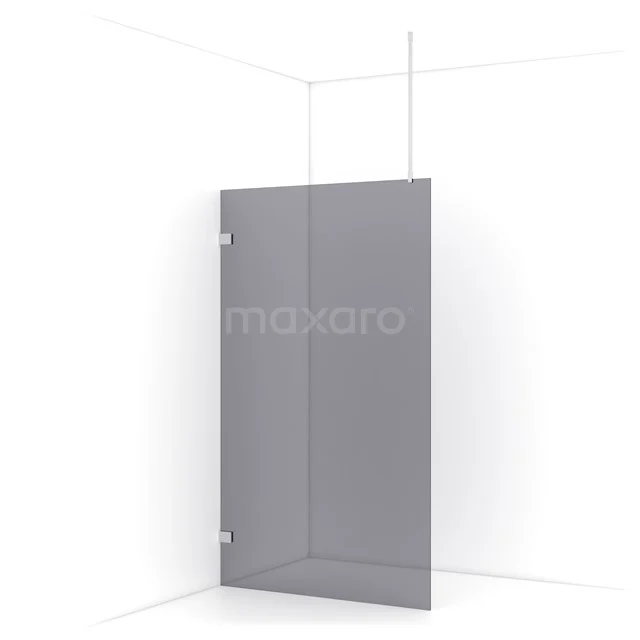 Diamond Walk-in shower | 110 cm Chrome Smoke glass Fixed wall IDA11721C