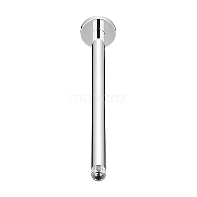 Chromfarbener WC-Rollenhalter mit einem schlanken zylindrischen Design, perfekt als modernes Badezimmeraccessoire.