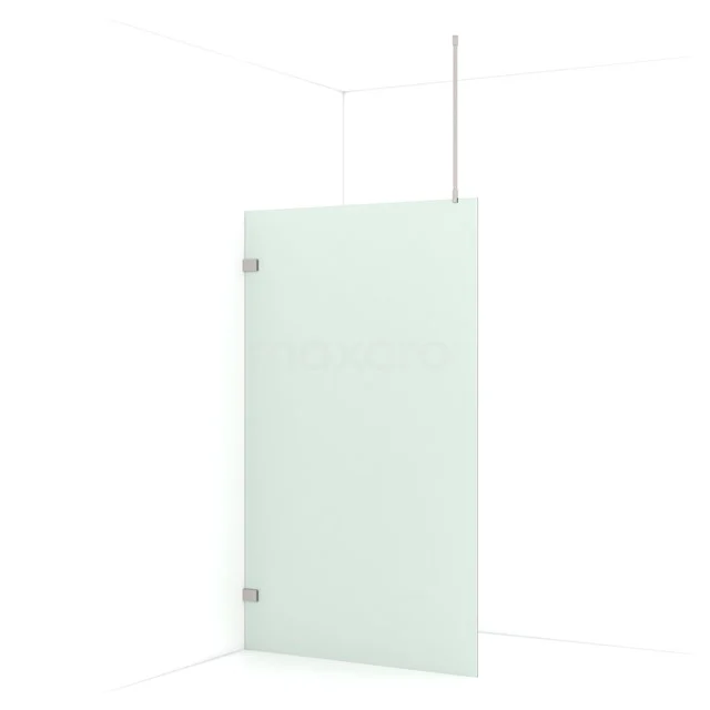 Diamond Walk-in shower | 120 cm Stainless steel Frosted glass Fixed wall IDA12727BR