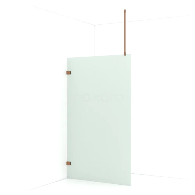 Diamond begehbare Dusche | 120 cm Kupfer  Feste Wand IDA12727KP