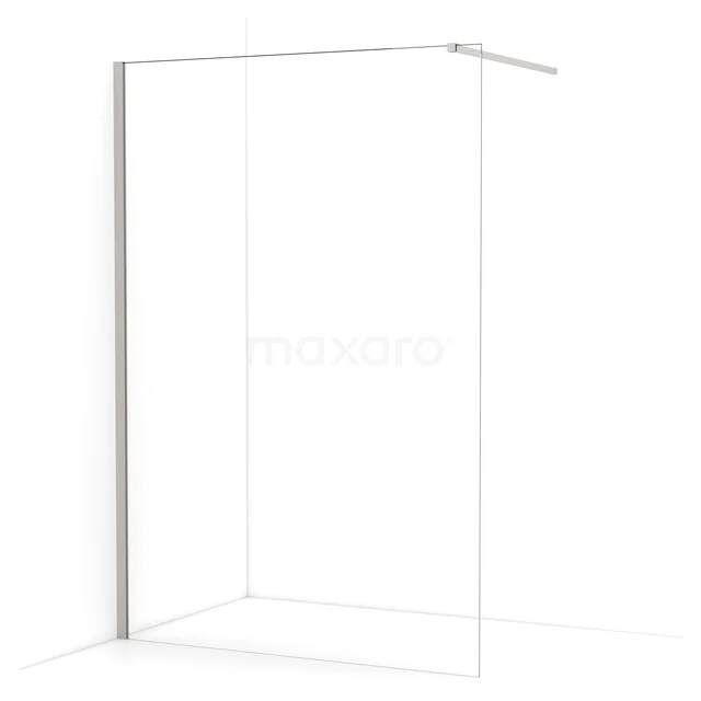 Diamond begehbare Dusche | 130 cm Edelstahl  Feste Wand IDA13110BR