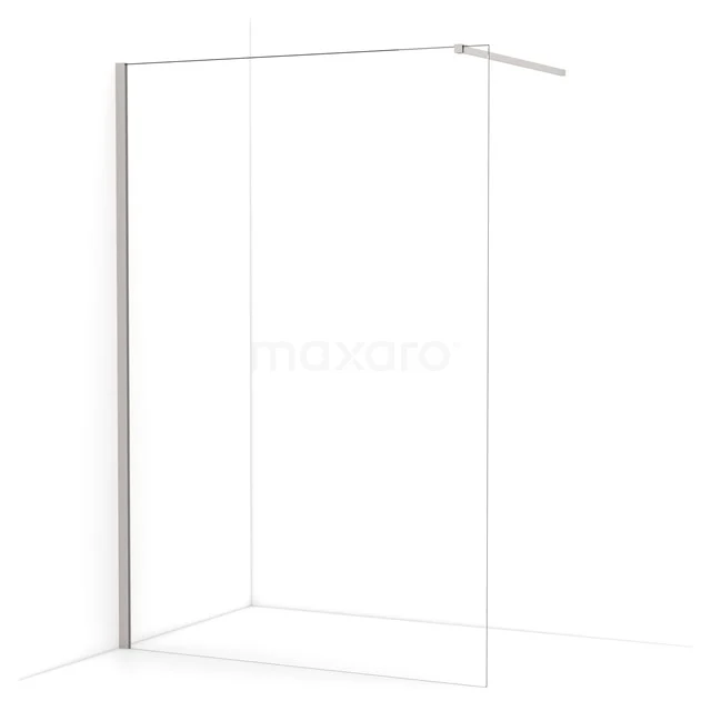 Diamond Walk-in shower | 130 cm Stainless steel Clear glass Fixed wall IDA13110BR