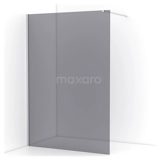 Diamond Walk-in shower | 140 cm Chrome Smoke glass Fixed wall IDA14111C