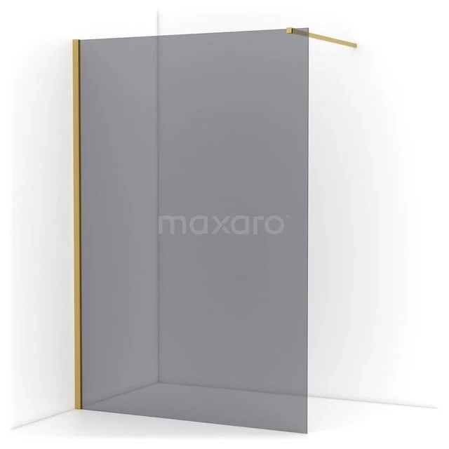 Diamond begehbare Dusche | 140 cm Gold  Feste Wand IDA14111GGN