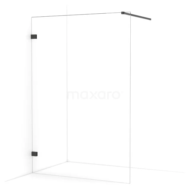 Diamond begehbare Dusche | 130 cm Schwarzchrom Feste Wand IDA13120BC Diamond begehbare Dusche | 130 cm Schwarzchrom Feste Wand IDA13120BC