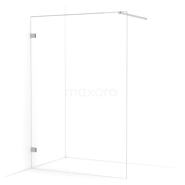 Begehbare Dusche Diamond 140cm aus klarem Sicherheitsglas Gebürsteter Edelstahl IDA14120BR Begehbare Dusche Diamond 140cm aus klarem Sicherheitsglas Gebürsteter Edelstahl IDA14120BR