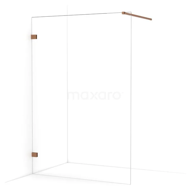 Begehbare Dusche Diamond 130cm aus klarem Sicherheitsglas Kupfer IDA13120KP Begehbare Dusche Diamond 130cm aus klarem Sicherheitsglas Kupfer IDA13120KP