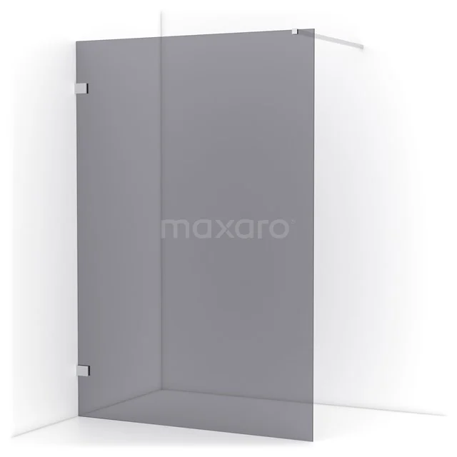 Diamond Walk-in shower | 140 cm Chrome Smoke glass Fixed wall IDA14121C
