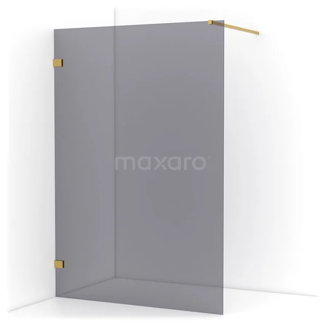 Diamond begehbare Dusche | 140 cm Gold  Feste Wand IDA14121GG