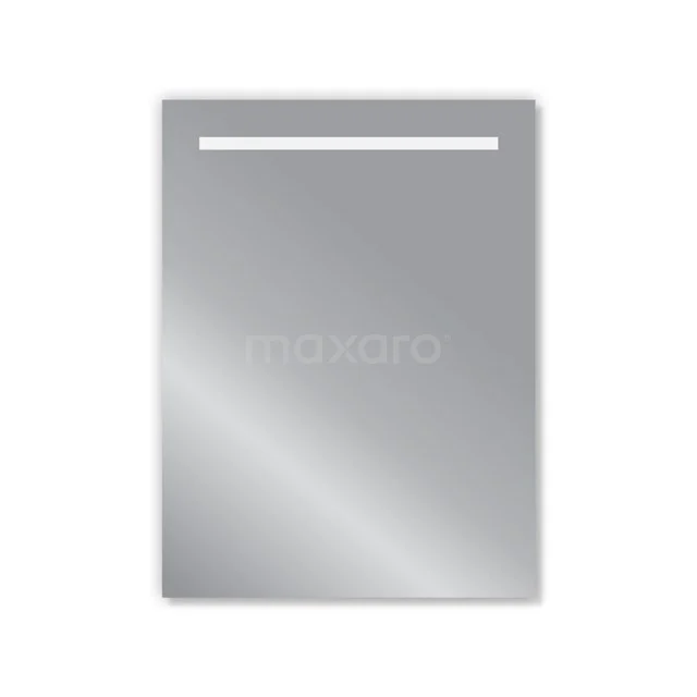 Primo Bathroom mirror with led lighting | 60x80cm M31-0600-65500 Rectangular mirror with built-in LED lighting, silver-coloured, modern design, ideal for bathroom use.