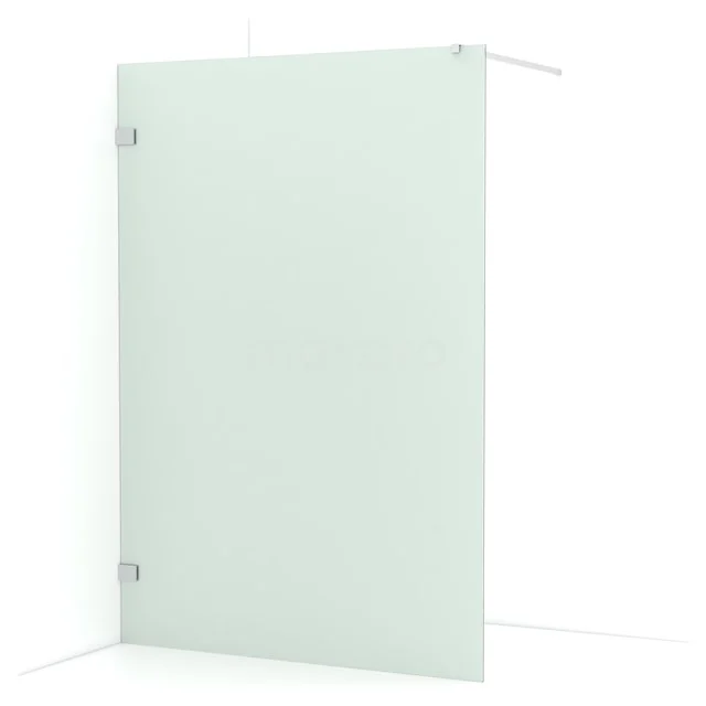 Diamond Walk-in shower | 140 cm Chrome Frosted glass Fixed wall IDA14127C