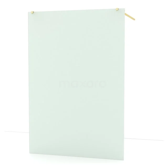 Diamond Walk-in shower | 140 cm Light gold Frosted glass Free-standing wall IDF1487LG