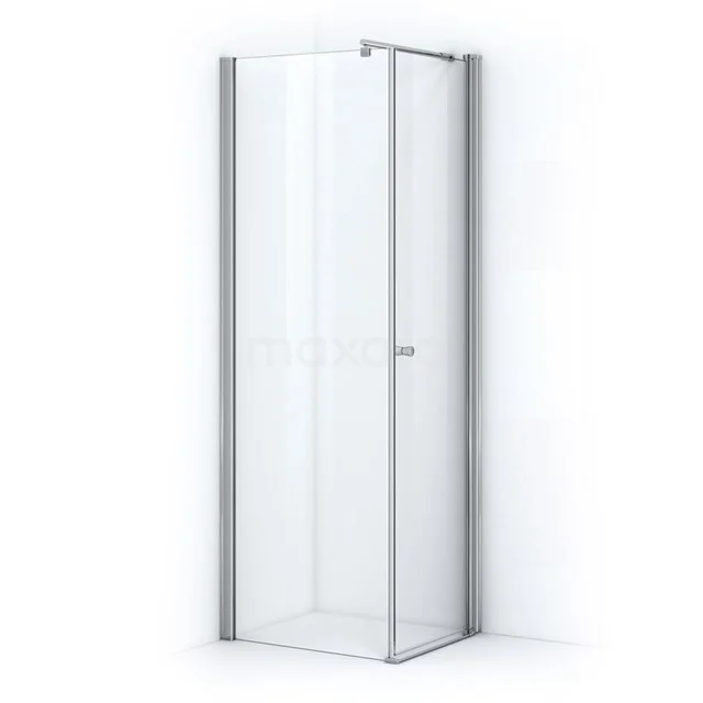 Zircon Essence Shower cabin | 80x70 cm Chrome Clear glass Pivot door Rectangle EC-0807013