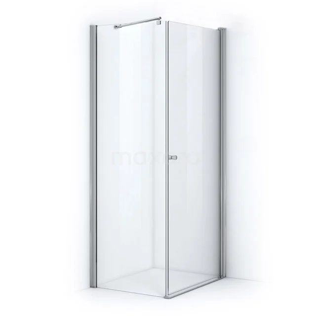 Zircon Essence Duschkabine | 100x80 cm Chrom Drehtür Rechteck EC-0810011