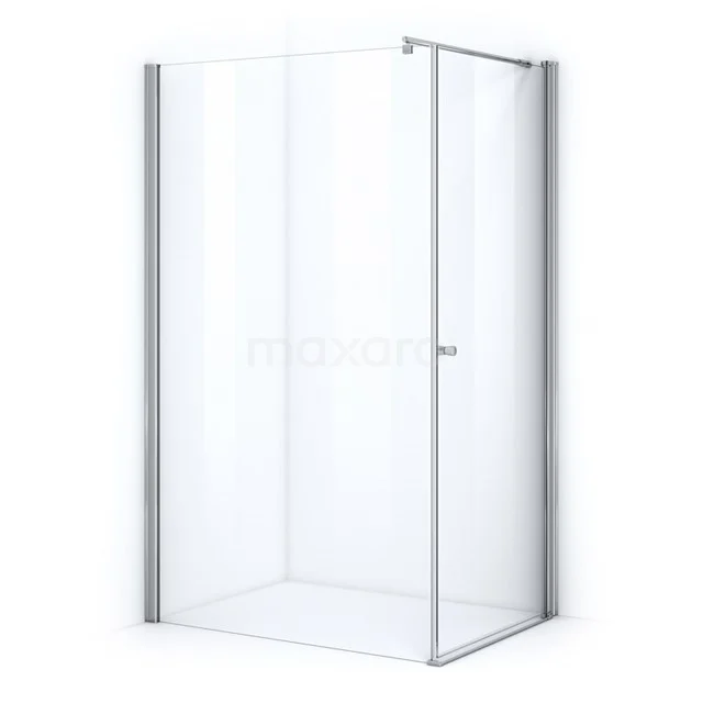 Zircon Comfort Douchecabine | 110x100 cm Chroom Helder glas Draaideur Rechthoek DC-1110013