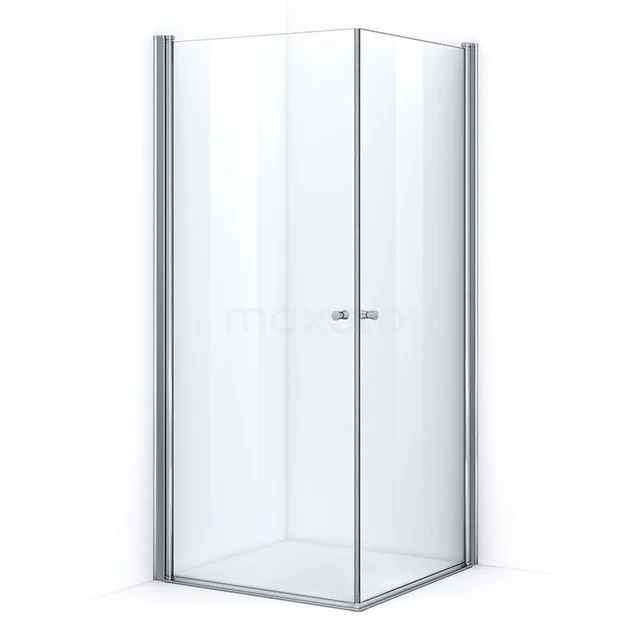 Zircon Comfort Shower enclosure | 90x90 cm Chrome Clear glass Pivot door Square S0310-0909N